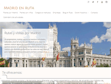 Tablet Screenshot of madridenruta.com